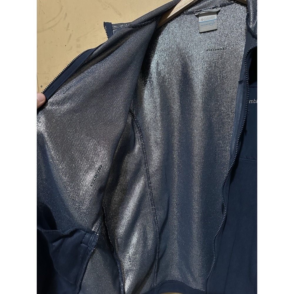 Columbia Interchange Jacket Fleece Full Zip Navy Blue Large Mens‎ Outdoor - Picture 4 of 6